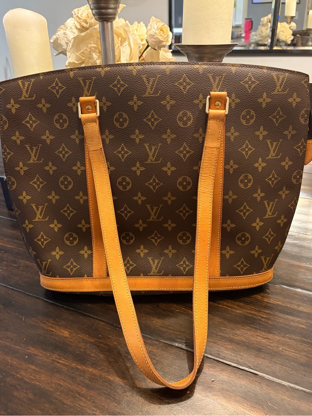 Louis Vuitton Babylone shoulder tote bag signature Monogram canvas